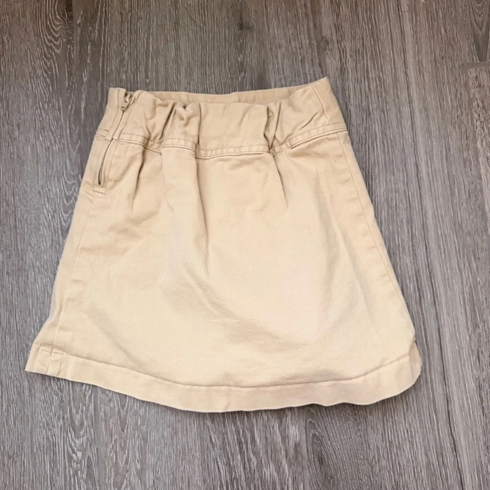 The Children's Place Beige Pleated Uniform Skort